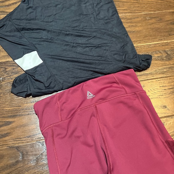 Reebok Burgundy Leggings - Picture 8 of 9